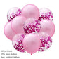 10Pcs confetti Latex Balloon set