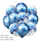 10Pcs confetti Latex Balloon set