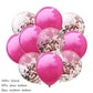 10Pcs confetti Latex Balloon set