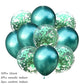 10Pcs confetti Latex Balloon set