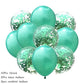 10Pcs confetti Latex Balloon set