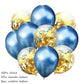 10Pcs confetti Latex Balloon set