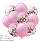 10Pcs confetti Latex Balloon set