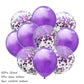 10Pcs confetti Latex Balloon set