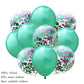 10Pcs confetti Latex Balloon set