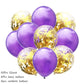 10Pcs confetti Latex Balloon set