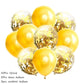 10Pcs confetti Latex Balloon set