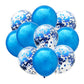 10Pcs confetti Latex Balloon set