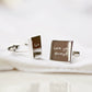 Engraved Bespoke Cufflinks